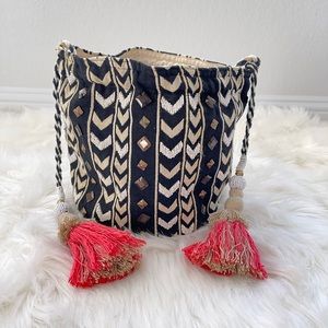 BoHo Black and White Crossbody